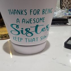 Customized Clay Pots With Saying 
