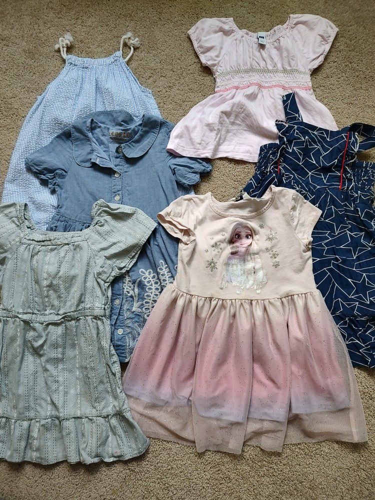 Girls Dresses And Tunic Tops, Size 4