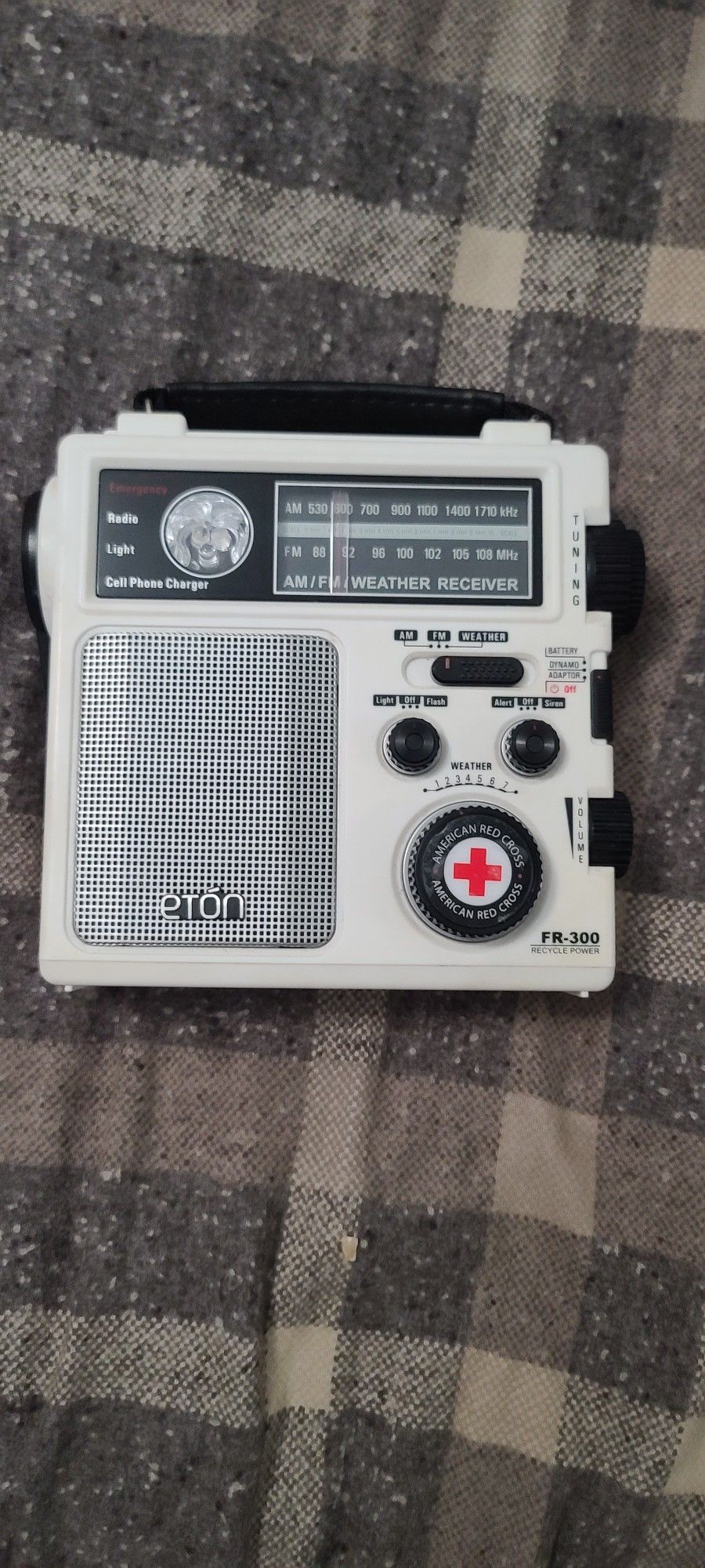 Eton American Red Cross FR300 Emergency Radio, White