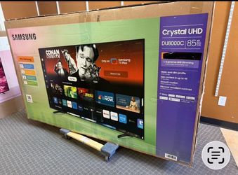85 TV Samsung smart 4K HGTV 120 Hz $55 down on financing free delivery six month warranty
