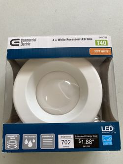 Commercial Electric 4” Recessed LED Light