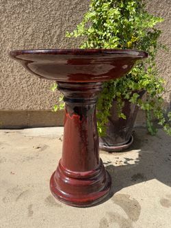 Ceramic Bird Bath