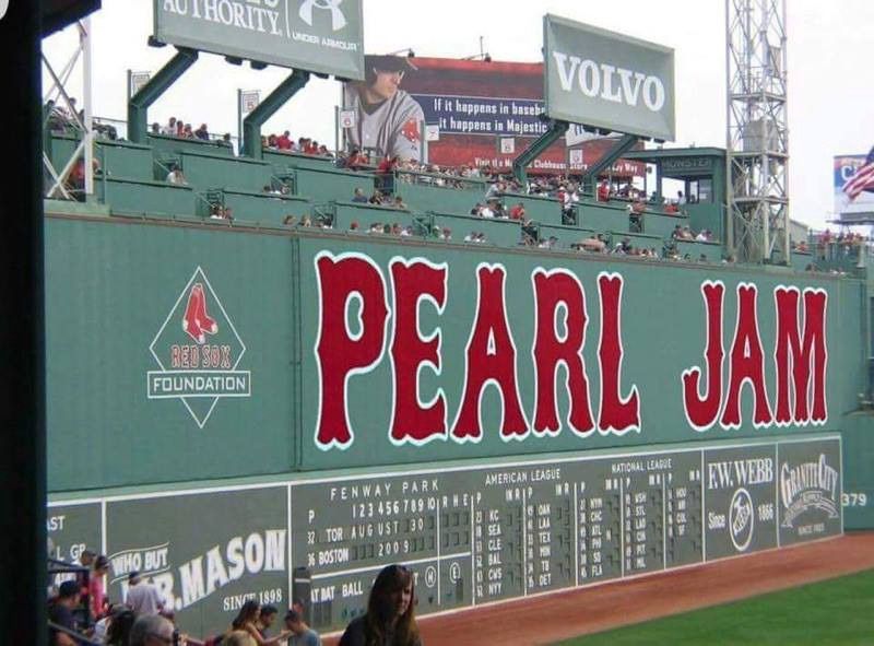 Pearl Jam Field Tickets Fenway Sunday 15th 