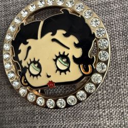 Vintage Collectible Betty Boop Enamel Emblem