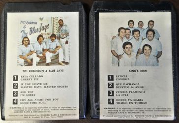 2 Vintage El Paso 8-Track Tapes TITI & BLUE JAYS and KING'S MAN