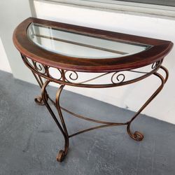 Elegant Glass Console Table