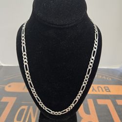 Silver Figaro Necklace 