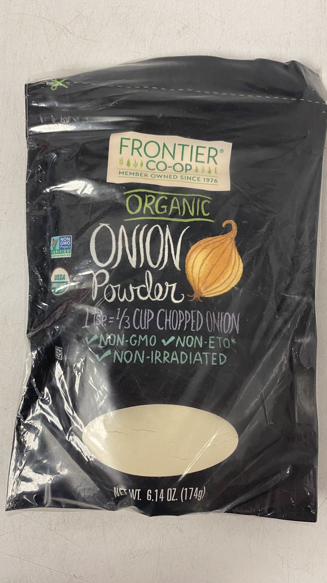 Frontier Natural Products Organic Onion Powder 6.14 oz Bag