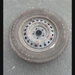 1 X 195/65r15 5x4.5 5x114.3 Steely Wheel Rims W Tires