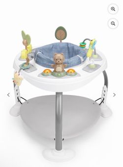 Ingenuity Bounce to Bloom 2-in-1 Activity Jumper & Table