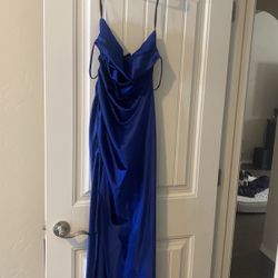  Blue Prom Dress