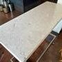 Custom Made Granite Top High Boy Table