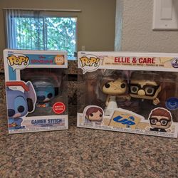 Funko Stitch And Ellie & Carl Wedding