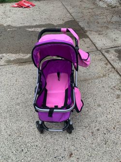 Mommy and me kids doll stroller