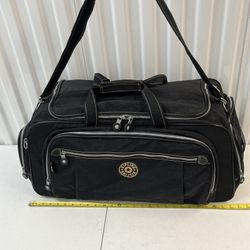 Kipling Large 27" Duffle Travel Bag Sports Weekend Black Nylon Zip