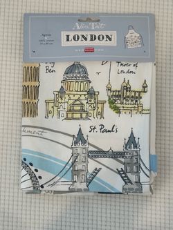 Alice Tait London Apron 100% Cotton New in Original Packaging Westminster Abbey