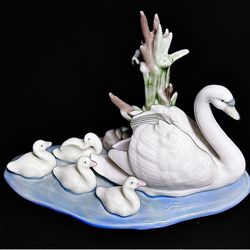 🚨Bargain: ✨Rare Vintage 1990 Premium Lladro 5722 Follow Me Swan, Certified, Spain (new)