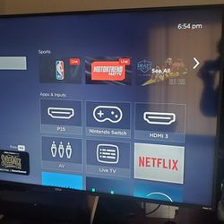 60 Inch Roku TV (Perfect Condition) W/TV Stand!