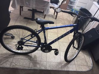 Huffy 26” Rock Creek Mountain Bike, Fits Riders 60”+, Blue, Adult, Men’s