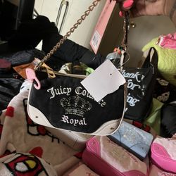 Juicy Couture Black Royal Wristlet 