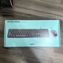 Logitech MK200 Wired Keyboard & Mouse Combo – Like New