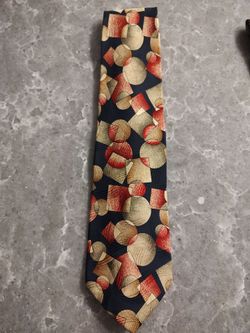 Alfini Tie 100%silk woven and printed in the USA, made in Italy