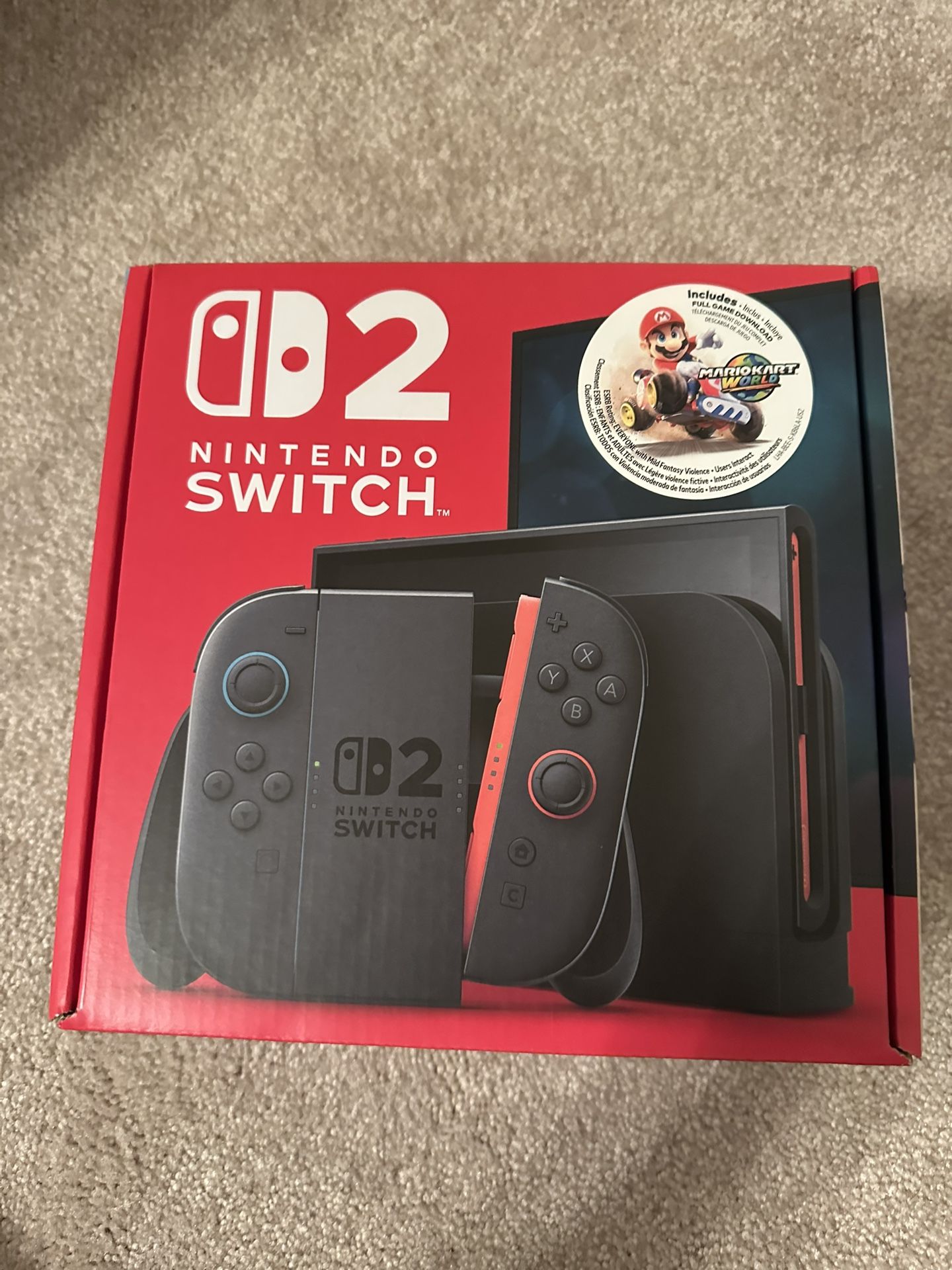 Brand New Nintendo Switch 2 With Mariokart
