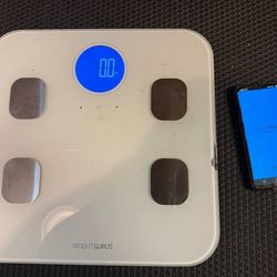 Body composition smart scale body scan fat level,Bluetooth,Lose weight.BMI Gym, Fitness,yoga,Download app weight CURU.