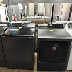 LG topload washer and dryer