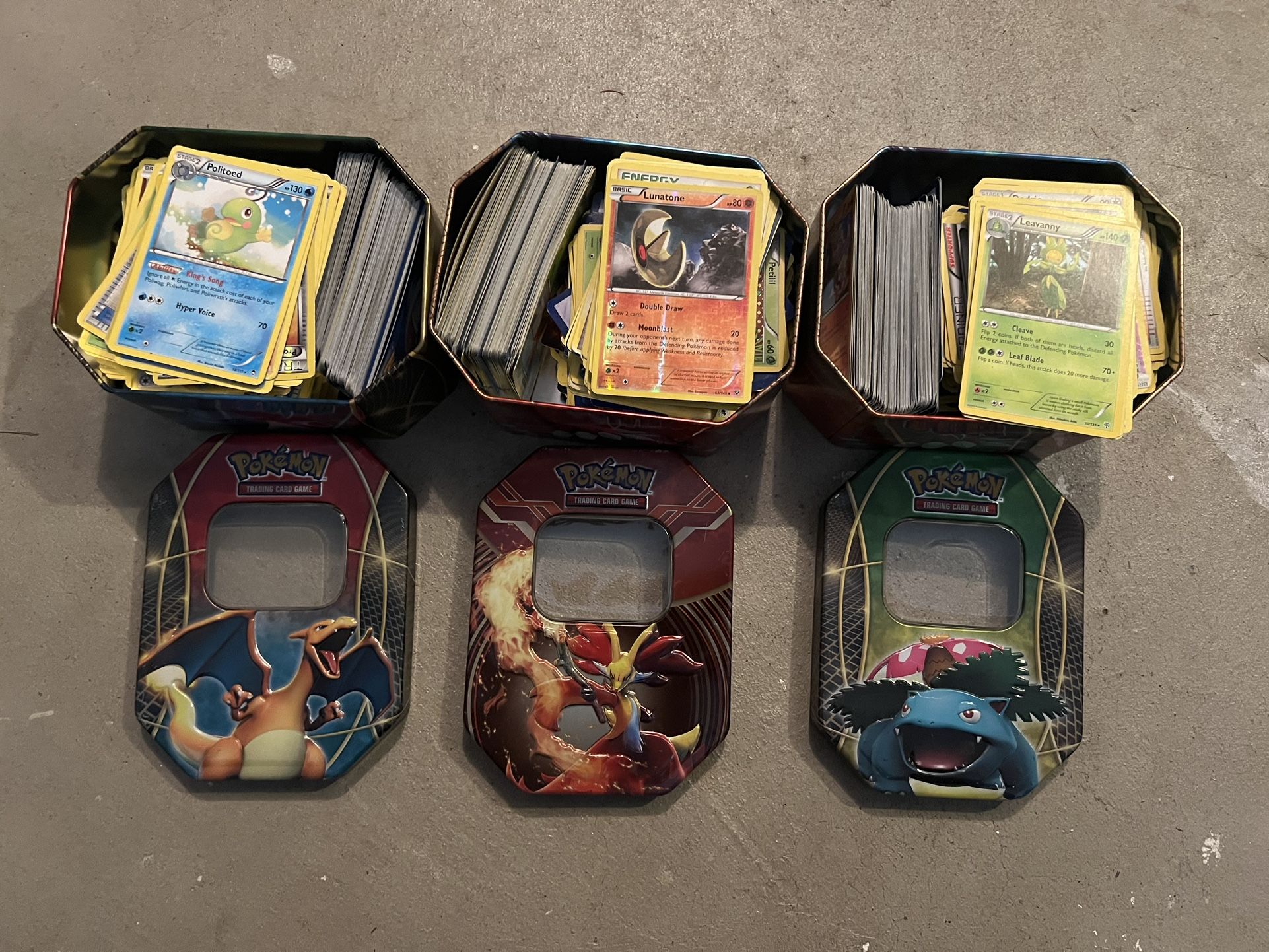 Loose Pokémon And Yugioh Cards