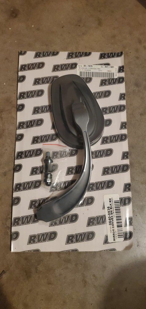 Right Side Black Mirror For Harley Touring Bikes