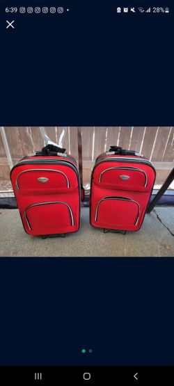 Red Luggage bags