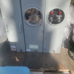 200amp service main box 2 meters