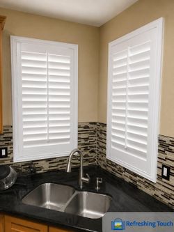 Premium Basswood Plantation Shutters, Custom Fit, Licensed Installer | 909-681-7003