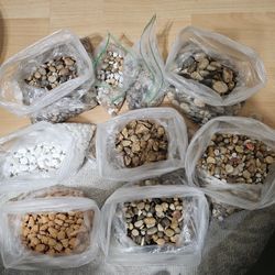 12 lbs Decorative Mixed Pebbles – $20