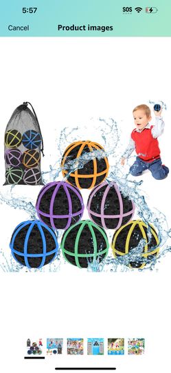 6 Piece Reusable Water Balloons