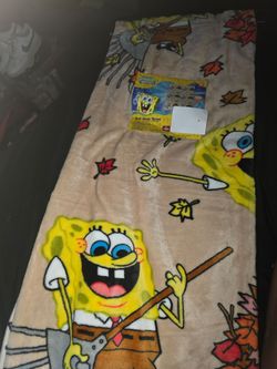 Sponge Bob square pants fall blanket