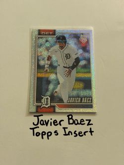 Javier Baez Detroit Tigers Shortstop Topps Short Print Insert Card.