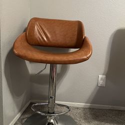 Leather Bar Stool 