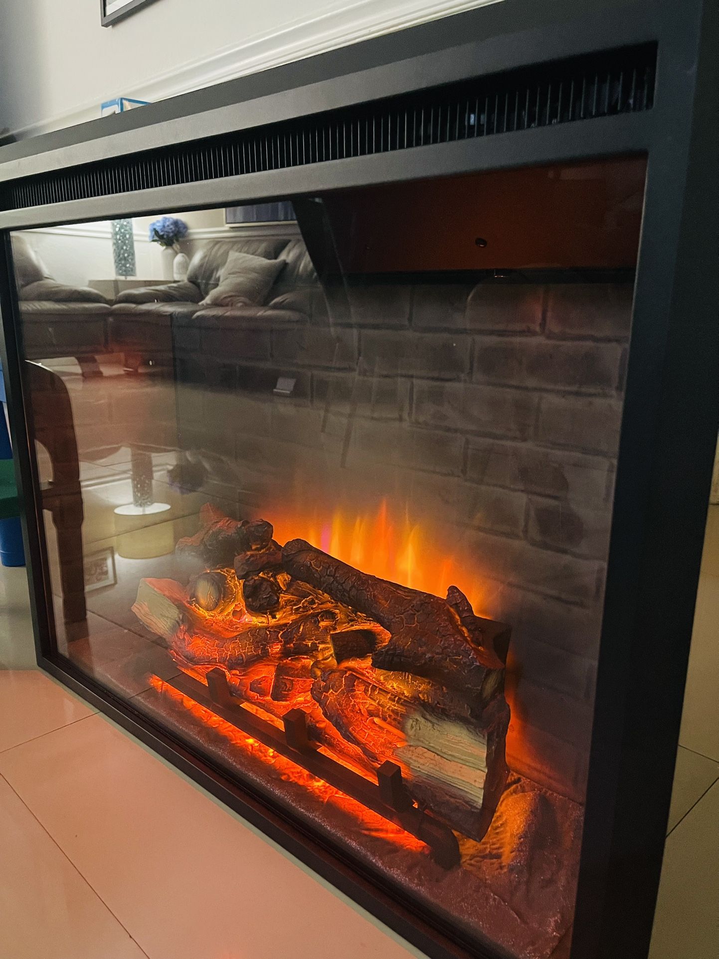 Puré Flame Eléctrico Fireplace