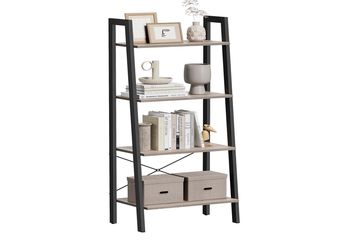 Grey ladder shelf