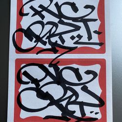 Grey PVC Graffiti Stickers Barry McGee Kaws Futura Supreme RVCA