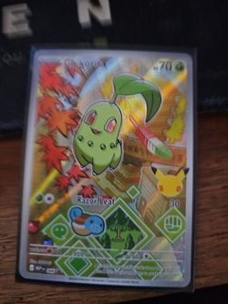 Chikorita promo first partners card