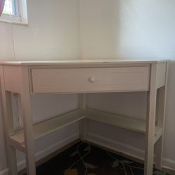 Beige Corner Desk