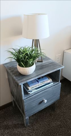 White-washed Pine Night Stand