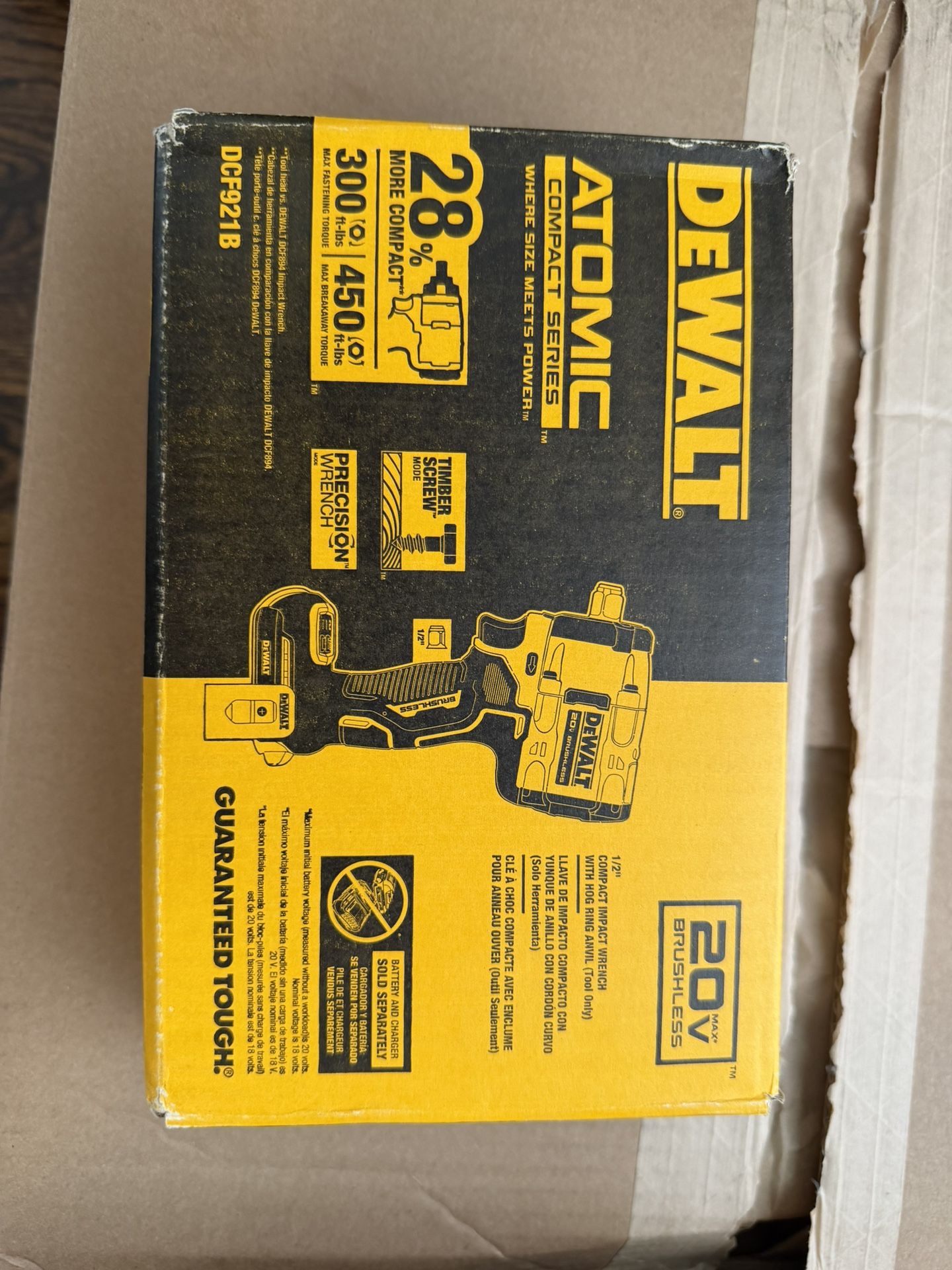 Dewalt Atomic 1/2 in. Variable Speed Impact Wrench (Tool Only)
