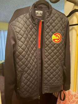 Atlanta Hawks Member 68 Quilted NBA Jacket Black Medium