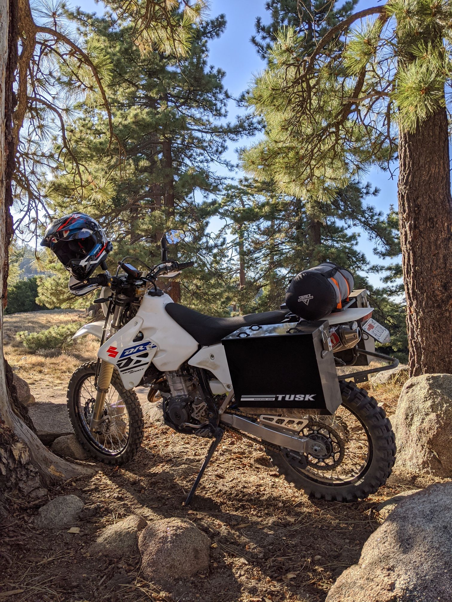 TUSK Pannier Rack And Panniers For Suzuki DRZ 400