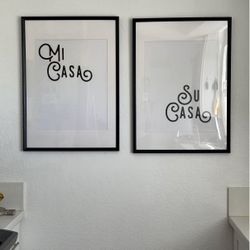FRAMES ONLY! Two frames prints!  