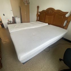 Two Xl Twin Sleep Number Mattress Come With Electric Bed Frame As Well